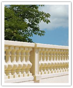 Balustrade Classique Langeais - Ton pierre - en pierre reconstitu&eacute;e 2